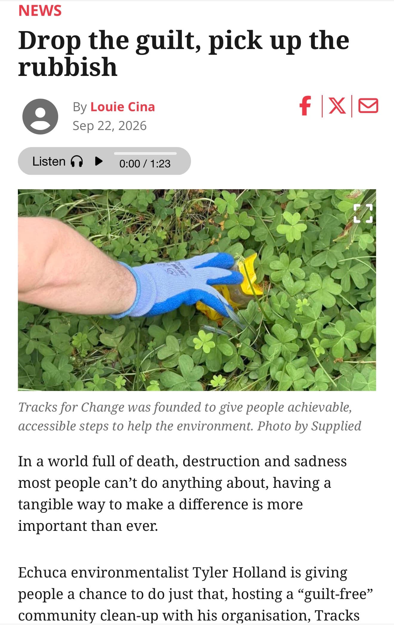 Newspaper articles