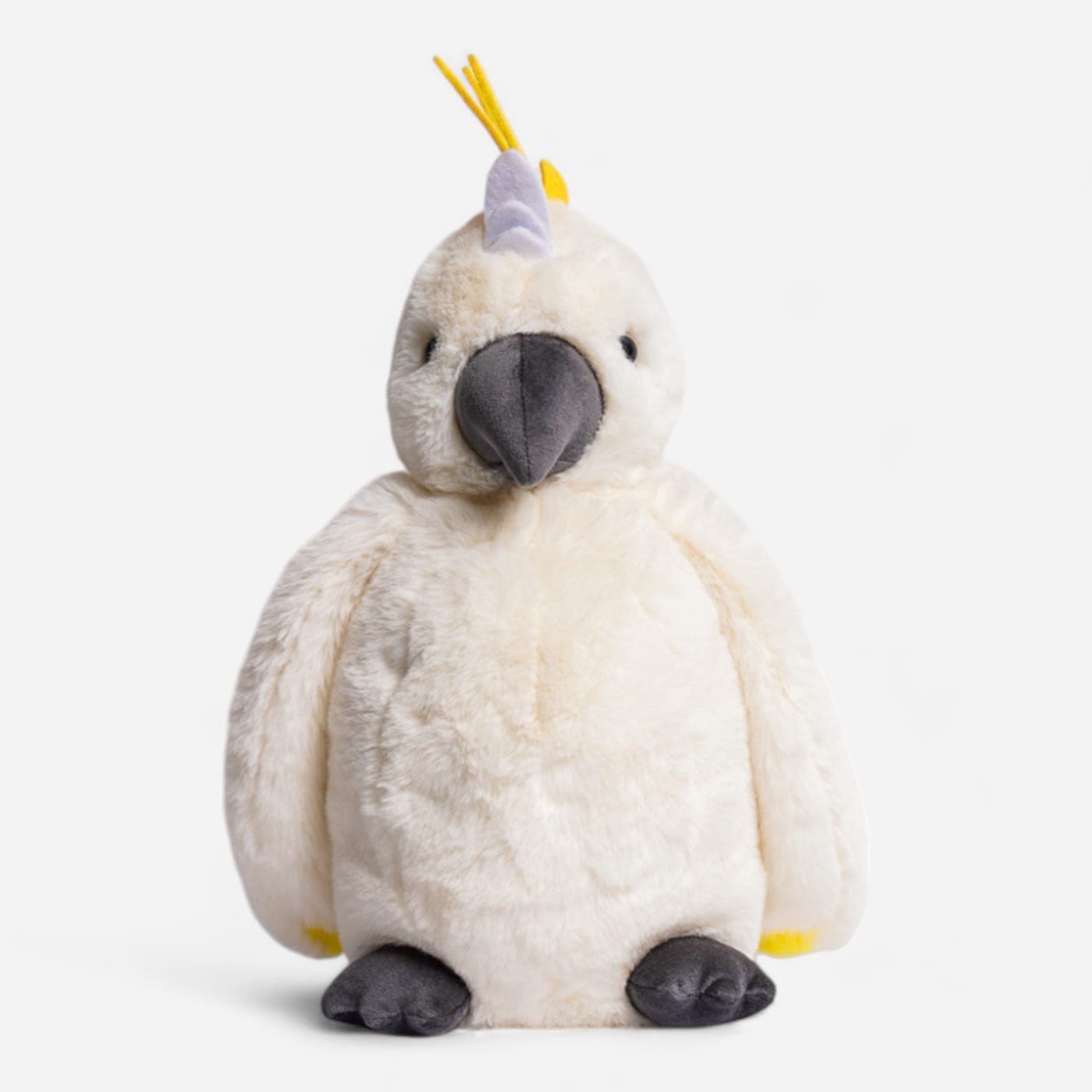 Cream sulphur-crested cockatoo plush toy